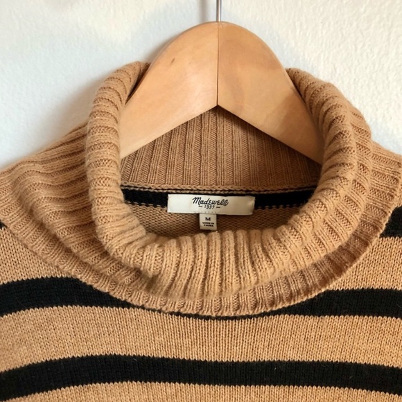 Madewell Striped Turtleneck Knit Sweater - Picture 3 of 4